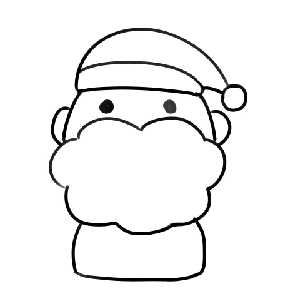 サンタクロースの描き方