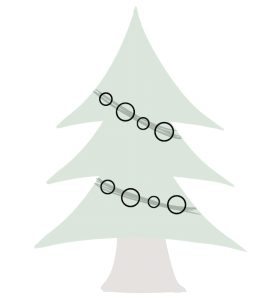クリスマス装飾の描き方