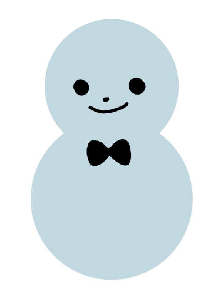 雪だるまの描き方